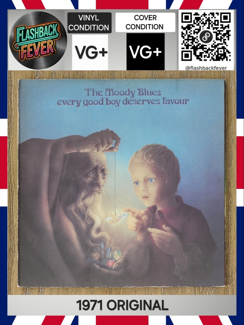 THE MOODY BLUES•Every Good Boy Deserves Favour•1971 US (#THS 5) Bestway Pressing